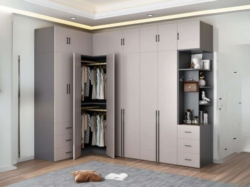 mẫu tủ quần áo chữ L