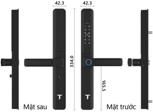 Khóa cửa nhôm kính thông minh TENON AL3