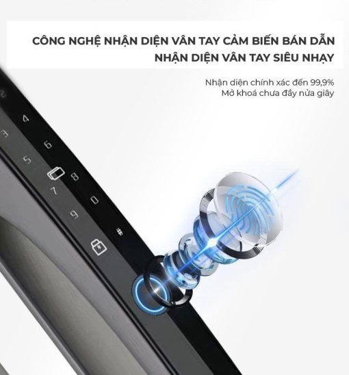 Khóa cửa nhôm kính thông minh TENON AL5