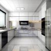 tủ bếp gỗ mdf lõi xanh chống thấm phủ melamine chữ u